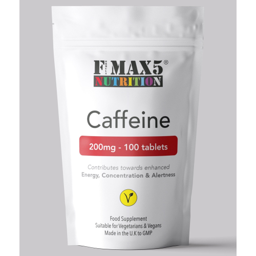 Caffeine 200mg 500 Tablets for Energy Focus Weight Loss  Workout Boost