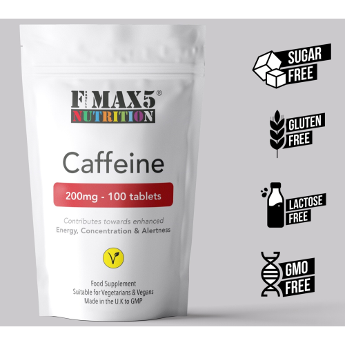 Caffeine 200mg 500 Tablets for Energy Focus Weight Loss  Workout Boost 1