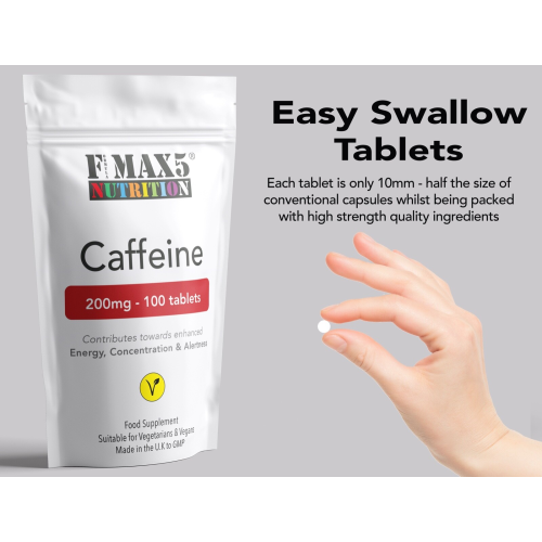 Caffeine 200mg 500 Tablets for Energy Focus Weight Loss  Workout Boost 2