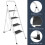 4 Step Folding Ladder with Handrail - Portable DIY 2
