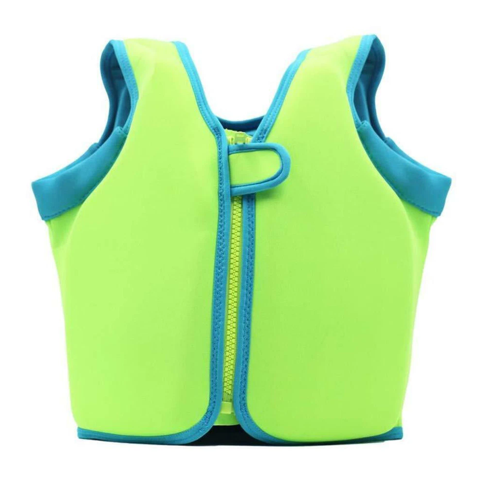 (Green, M for 2-4 year) Kids Swim Life Jacket Float Vest Swimming Pool Buoyancy Aid Child Water Sport