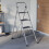 (4 Step) Foldable DIY Step Ladder Anti Slip Mat - Grey 1