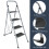 (4 Step) Foldable DIY Step Ladder Anti Slip Mat - Grey 4