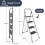 (4 Step) Foldable DIY Step Ladder Anti Slip Mat - Grey 8