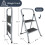 (2 Step) Foldable DIY Step Ladder Anti Slip Mat - Grey 8