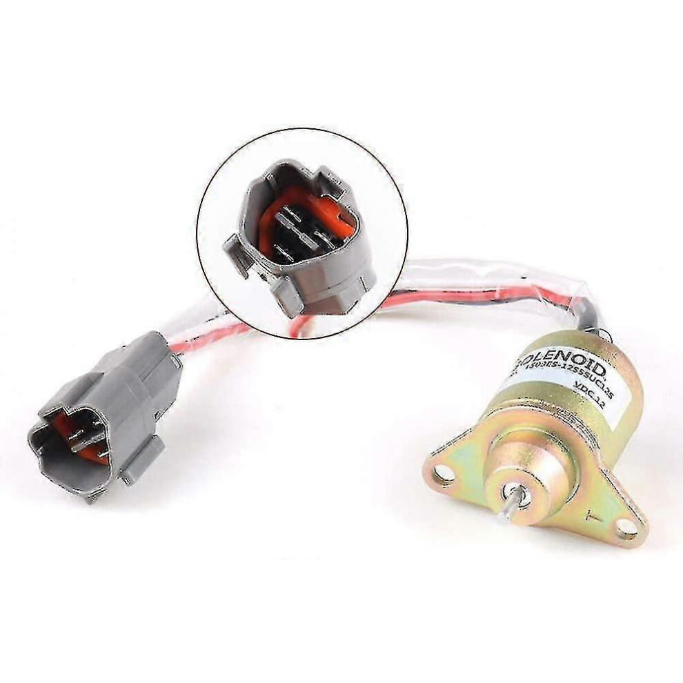 (As Show, One Size) Yanmar Engine Flameout Solenoid Valve 1503Es-12S5suc12s 6909775951804