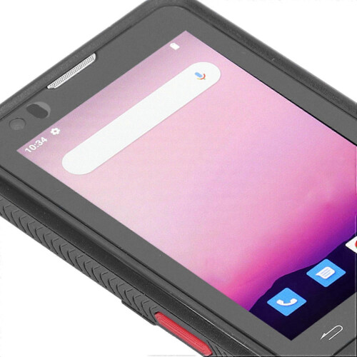 (As show, One size) Handheld Barcode Scanner 4in Screen NFC 1D 2D QR Code Reader for Android 12.0 100‑240VAC EU Plug 2
