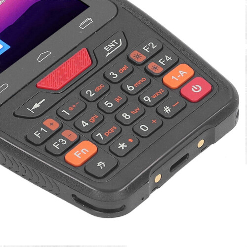 (As show, One size) Handheld Barcode Scanner 4in Screen NFC 1D 2D QR Code Reader for Android 12.0 100‑240VAC EU Plug 1