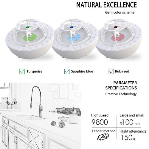 (As show, One size) Mini ultrasonic multi-function household dishwasher 2