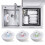 (As show, One size) Mini ultrasonic multi-function household dishwasher 4