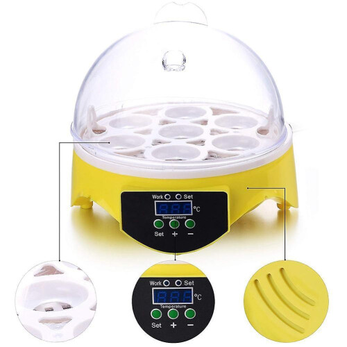 (As show, One size) Poultry digital temperature-controlled egg incubator 2