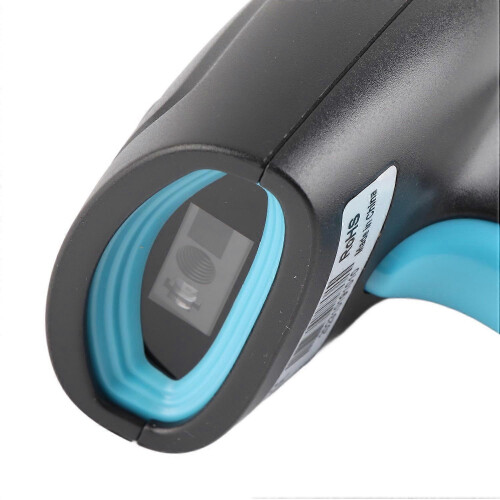 (As show, One size) Portable 1D Barcode Scanner 2.4G Wireless QR Code Reader for Logistics Express Delivery 1
