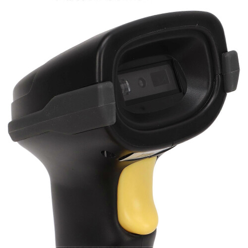 (As show, One size) 2D Barcode Scanner Bluetooth 2.4G Wireless Handheld Barcode Scanner with Charging Receiving Base for 1