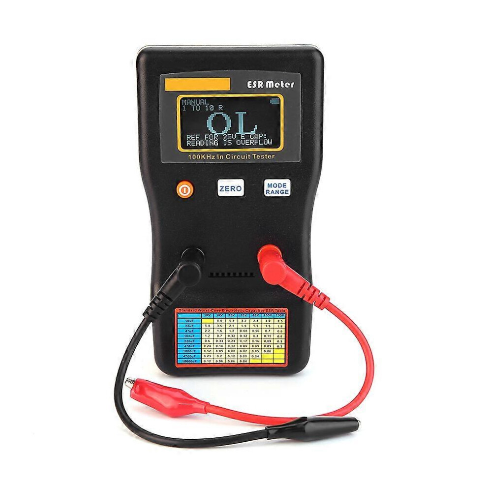 (As Show, One Size) Mesr-100 Auto Ranging In Circuit Tester Esr Resistance Capacitance Meter 6909775999837