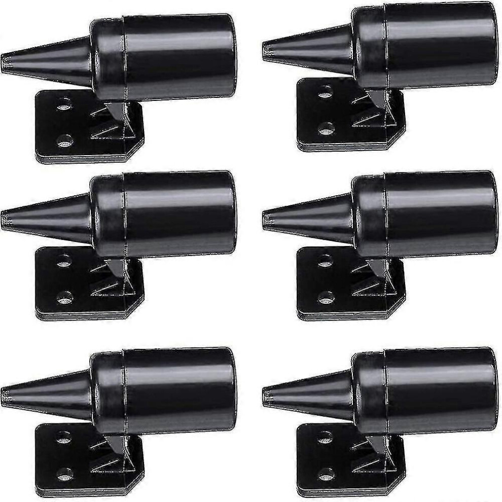(Silver, One Size) 6Pcs Ultrasonic Car Alert Whistle Warning Wild Animal Deer, Wind Powered Sounding Repeller Alarm(Gift Of K)-Black 6909775952054