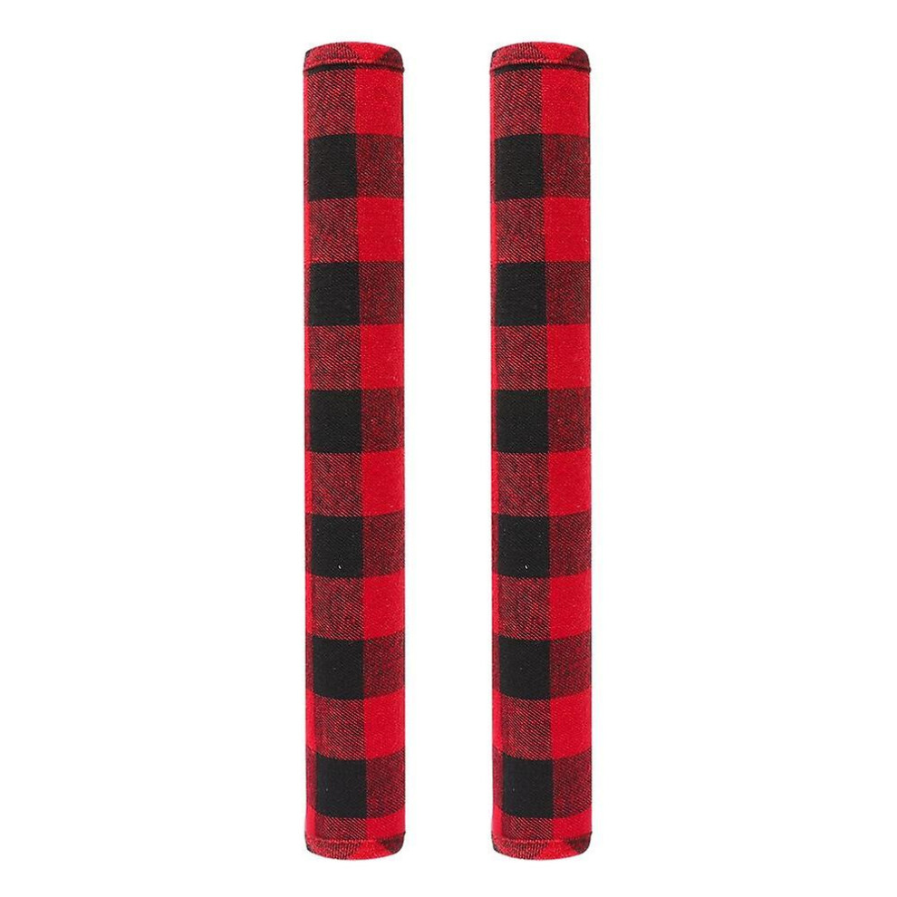 (As Show, One Size) 1 Set Refrigerator Door Handle Cover Kitchen Gloves For Fridge Oven Red 6909775792896