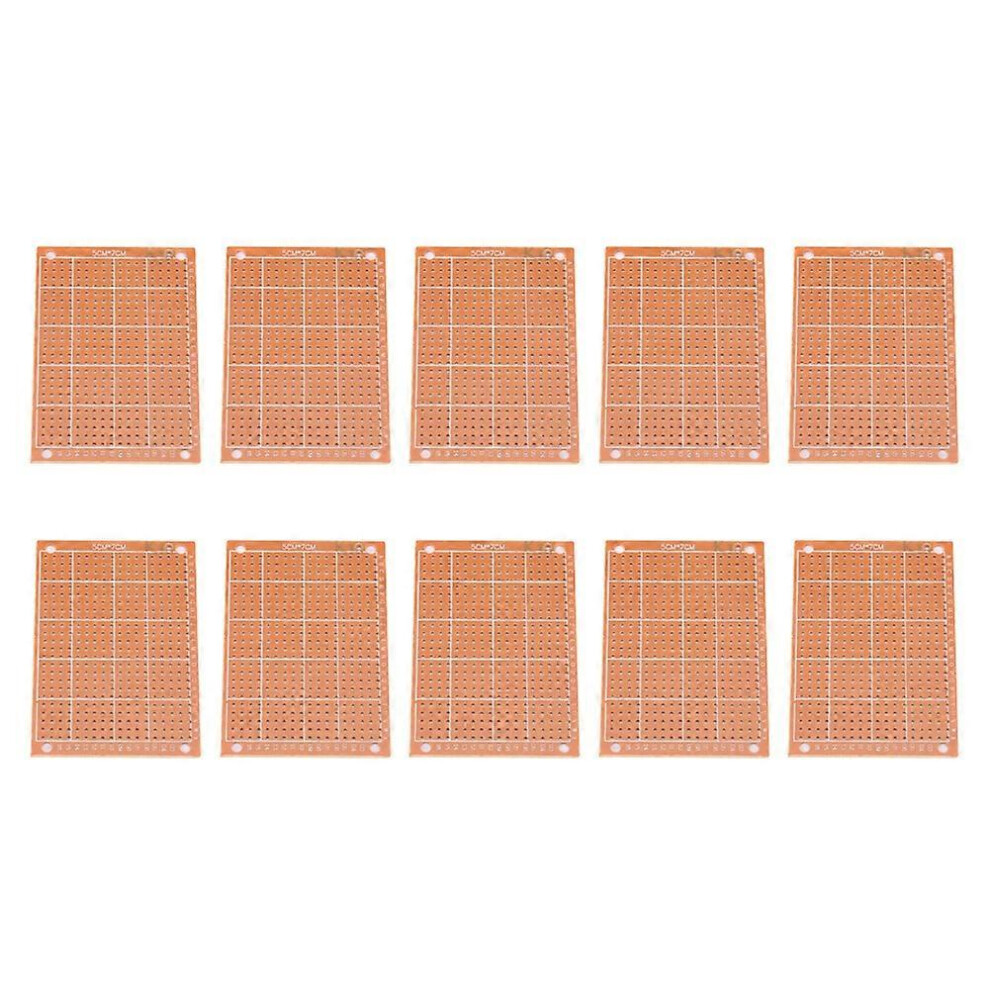 (As Show, One Size) 10 Pcs 5X7cm Circuit Board Universal Experimental Practicing Soldering Circuit Board 6909775588567