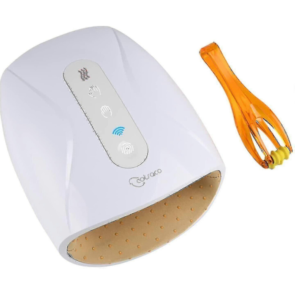 (As show, One size) Electric Hand Massager Compatible Palm Massage Cordless Heat Accupressure Massager
