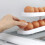 (As show, One size) Refrigerator Egg Holder, 2 Tier Automatic Rolling Egg Dispenser Egg Tray 5