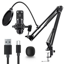 (As show, One size) 192kHz/24 bit plug-and-play microphone kit