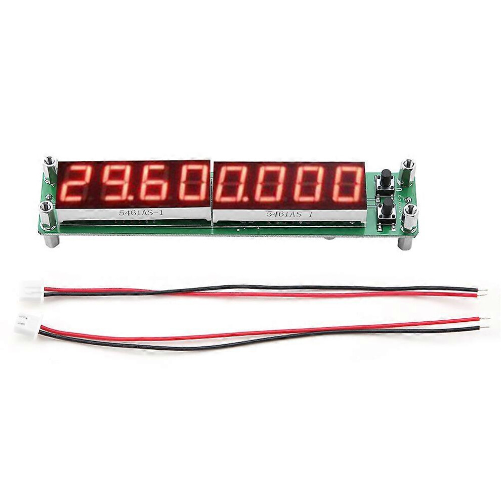 (As show, One size) PLJ8LEDH RF Signal Frequency Counter Cymometer Tester Module 0.1~1000MHz (Backlight Font Red)-image-OPC-PH7VNFN-NEW