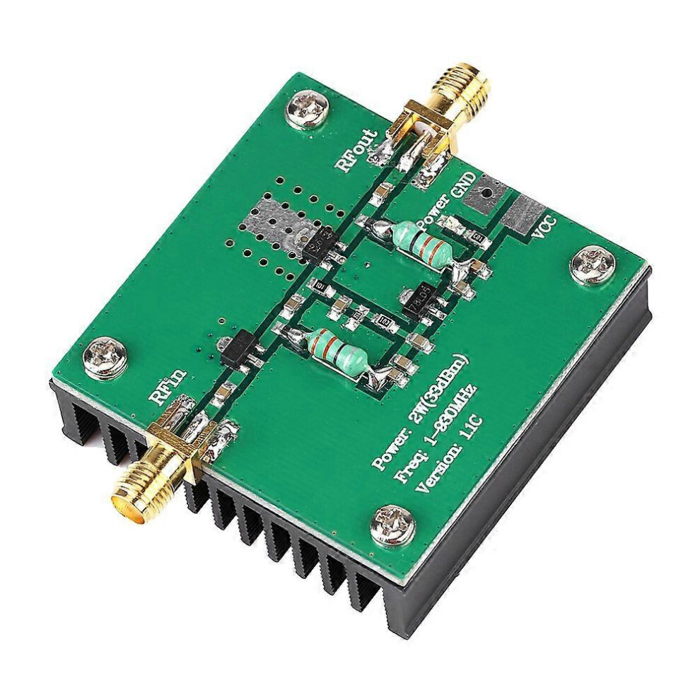 (As Show, One Size) 1-930Mhz 2W Rf Broadband Power Amplifier Module For Radio Transmission Fm Hf Vhf 6909775982167
