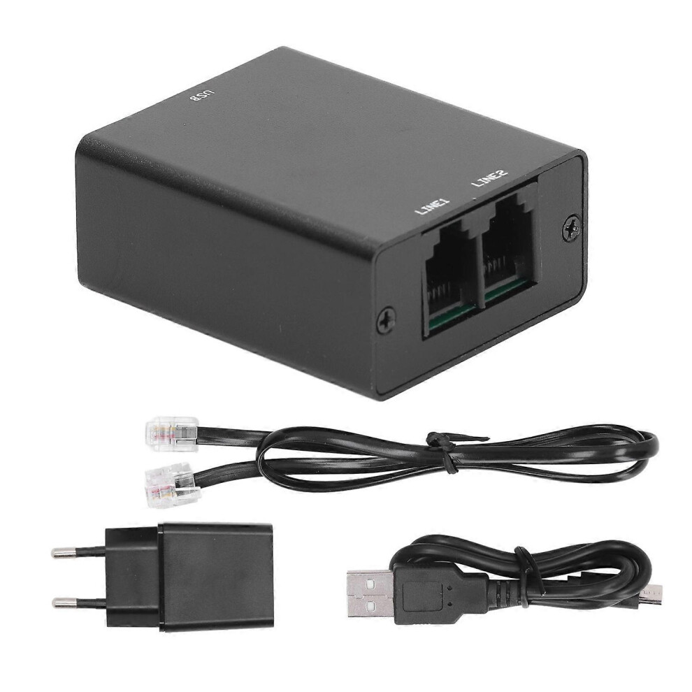 (As Show, One Size) Mini Telephone Recorder With 32Gb Automatic Stable Operation Memory Clear Sound With Rj11 Port 100Â2 6909775622353