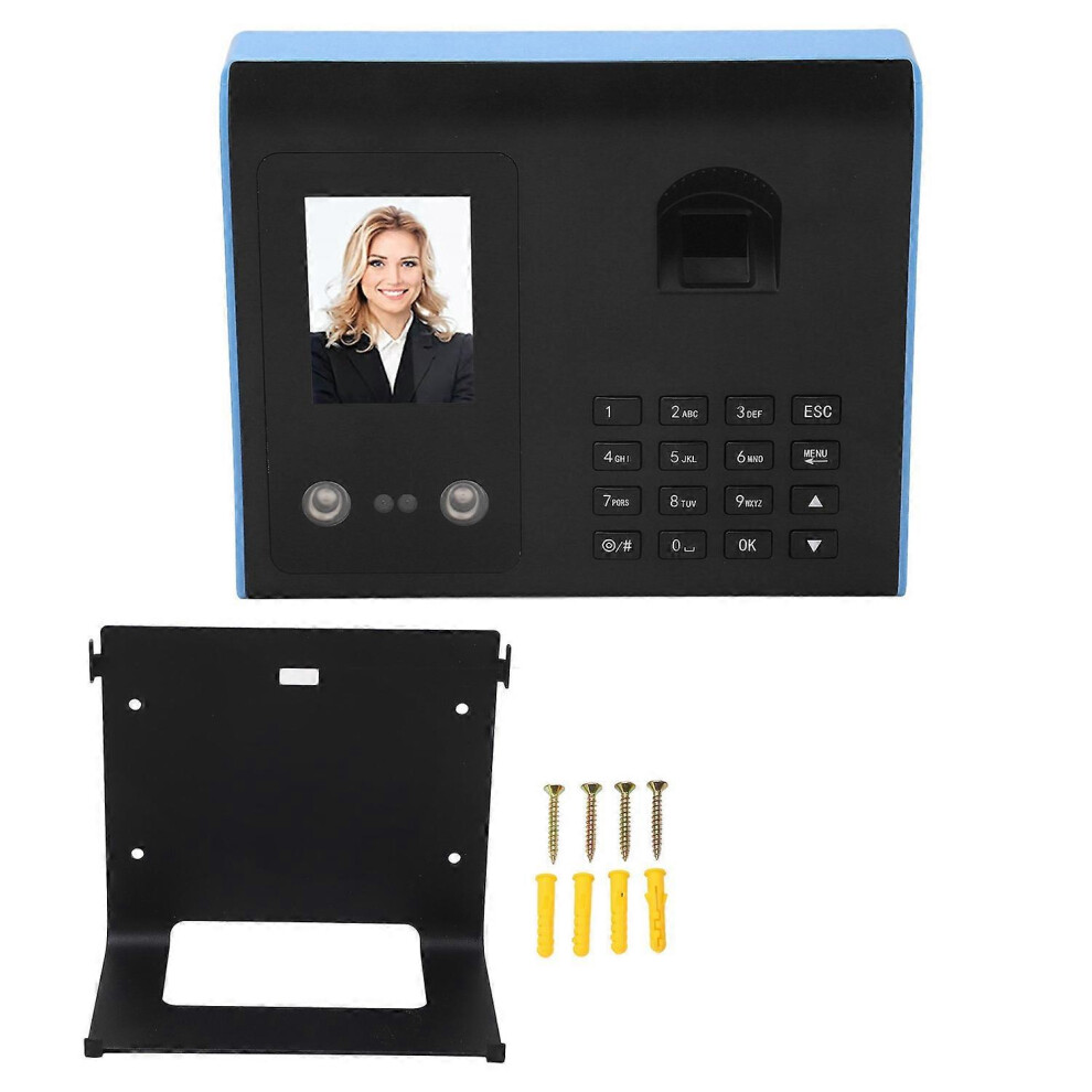(As Show, One Size) Employee Attendance Machine Fingerprint Face Recognition Password Time Attendance For Office Uk Plug 6909775559048