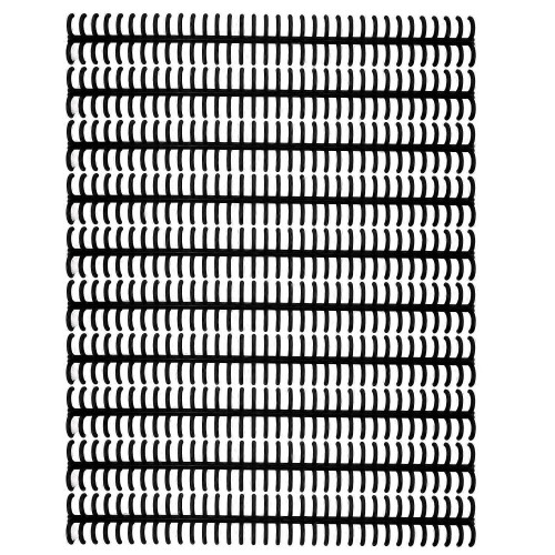 (As show, One size) 10PCS 34 Hole Binding Spine Plastic Split Loose Leaf Rings Detachable Binding Loop 12mm Diameter Bla