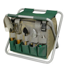 (As show, One size) Multifunctional Detachable Foldable Large Capacity Garden Folding Fishing Garden Tool Folding Stool