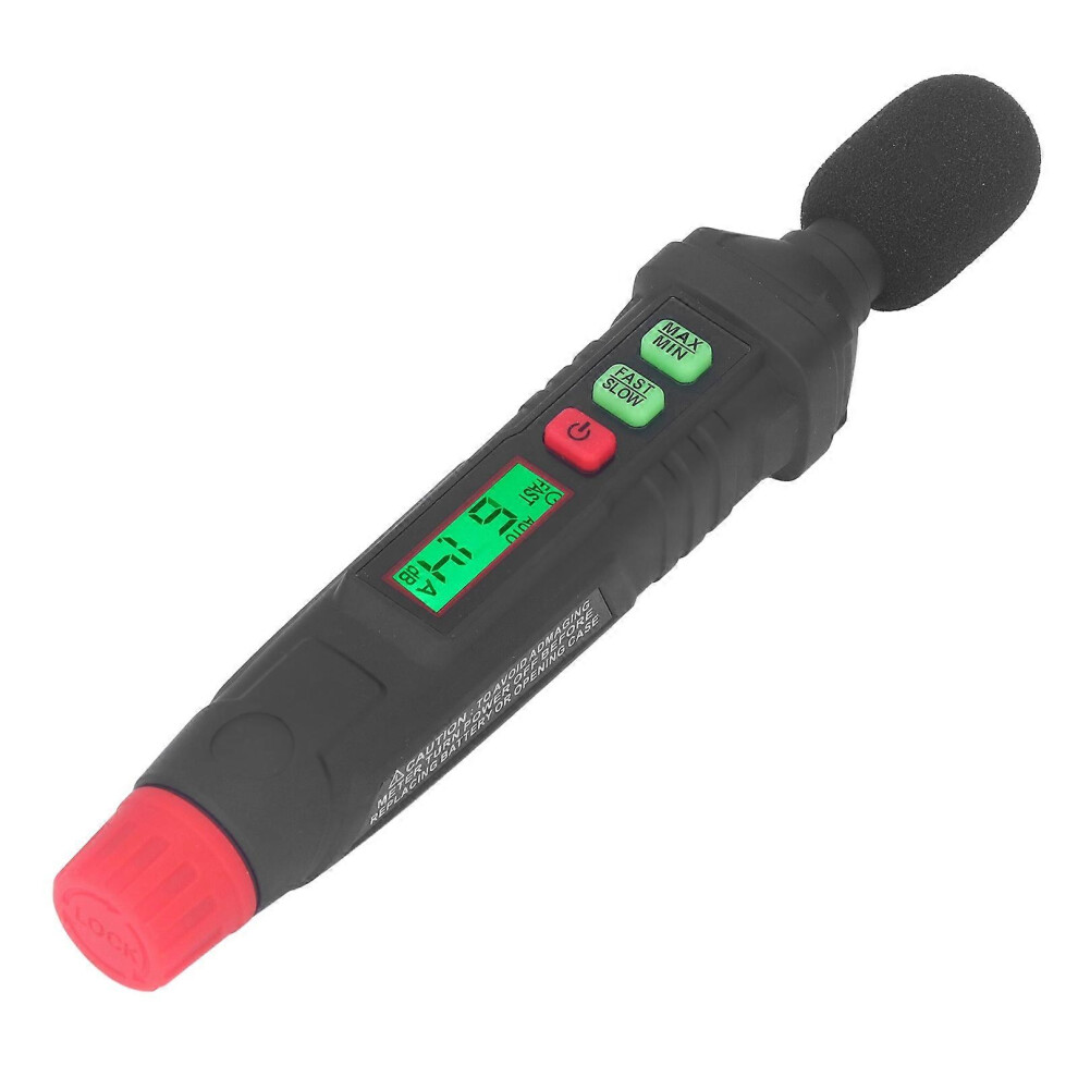 (As Show, One Size) Sound Level Meter Decibel Noise Detection Mini Portable 30Db~130Db With Backlit Display Ht64 6909775996232