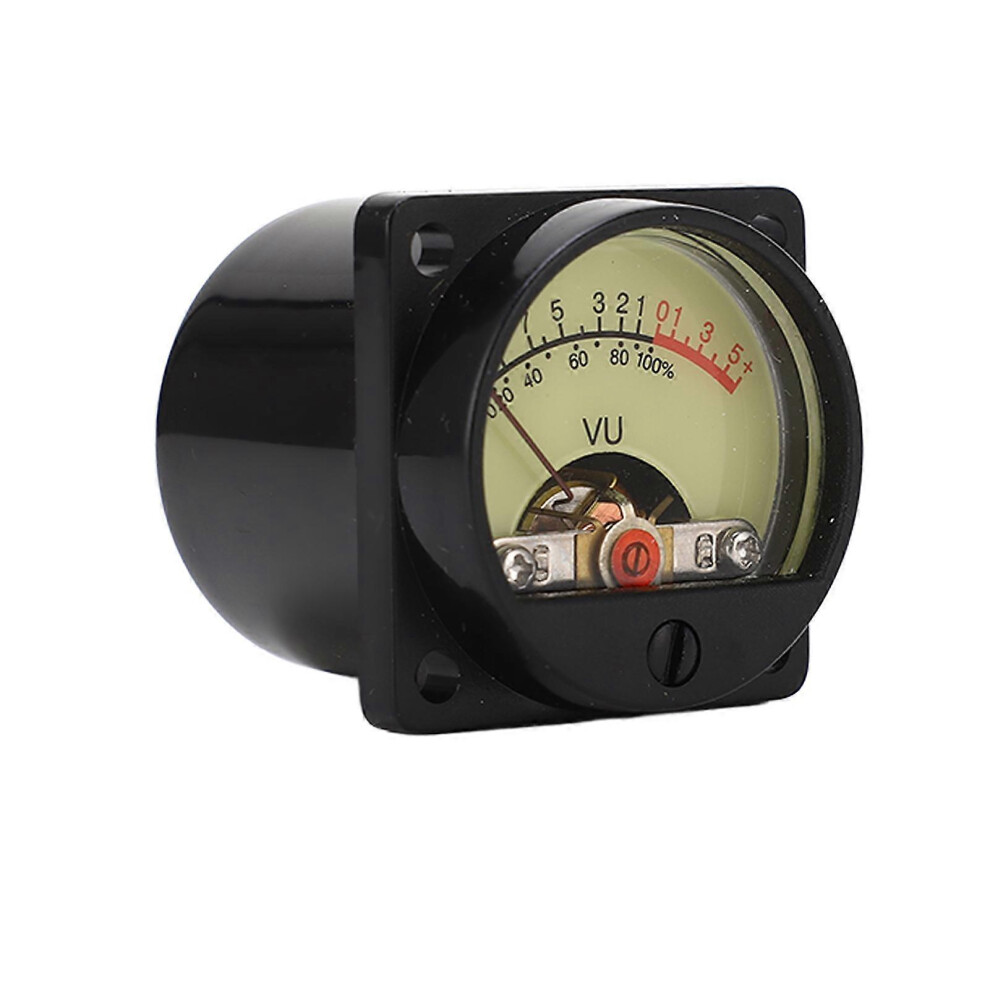 (As Show, One Size) Vu Meter High Accuracy Yellow Pointer Dial White Led Backlit Amplifier Panel Vu Meter Header 6909775993675