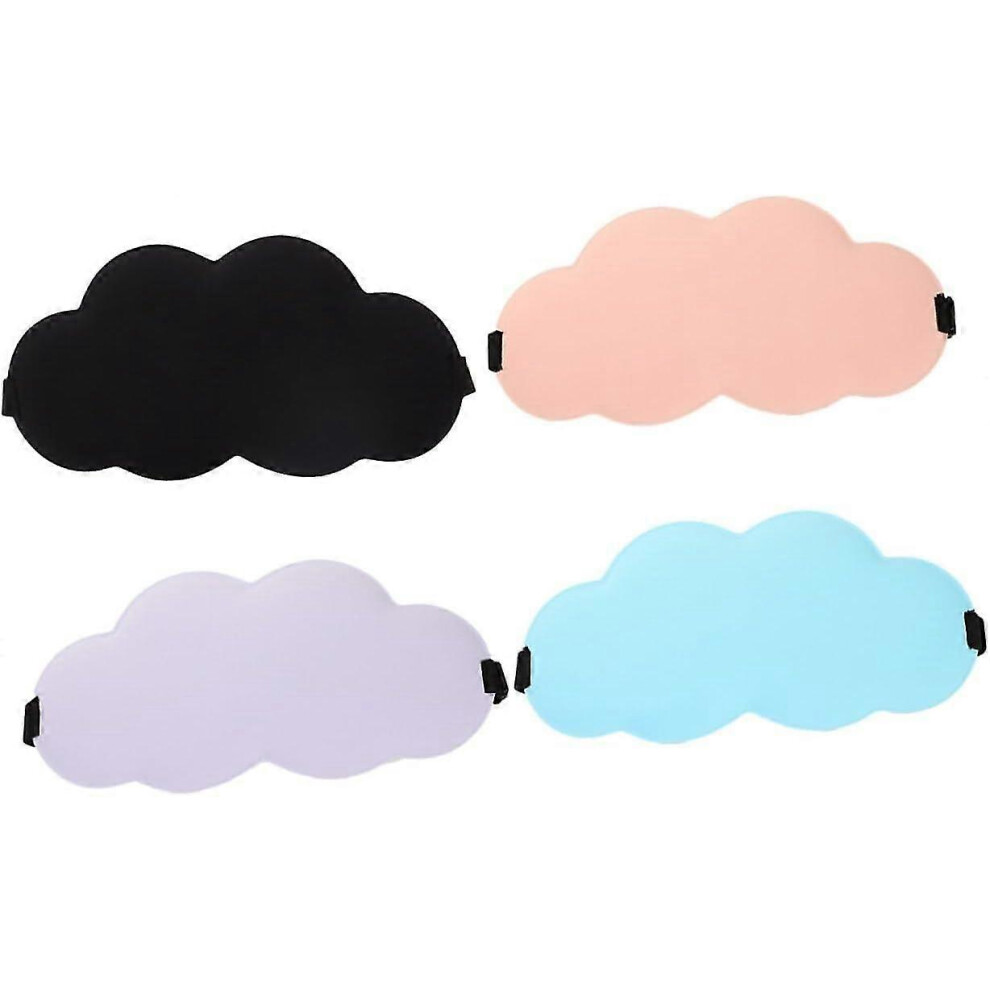 (As show, One size) 4pcs 3D Eye Mask 4pcs Sleeping Eye Mask for Women Eye Mask Sleeping Night Blindfold Sleep Mask for Women Sleeping Masks Aldult Tra