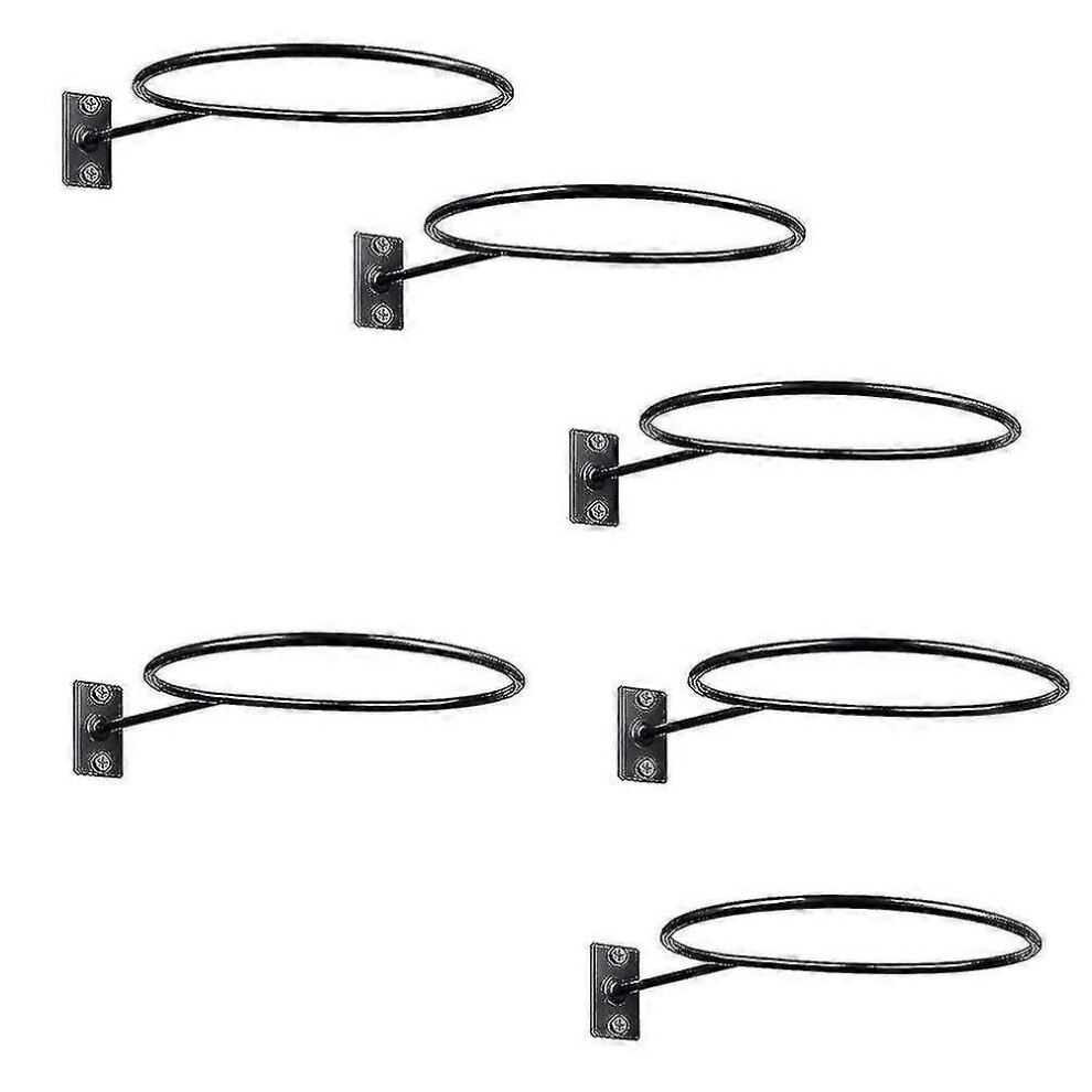 (As Show, One Size) 6 Pack Wall Mount Ball Display Ball Storage Ball Rack Ball Holder For Basketball Football Volleyball Soccer_gift Of G 6909775946725