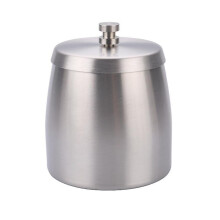 (As show, One size) Stainless Steel Indoor/outdoor Ashtray With Lid-black-M