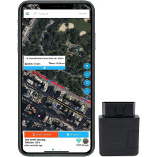 (As show, One size) Optimus Plug-in GPS Tracker for Cars - Easy Installation - 4G LTE - Harsh Driving Alerts - Reporting