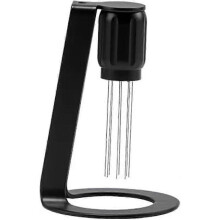 (White, One size) Black:Stainless Steel Coffee Powder Tamper Espresso Powder Stirrer Distributor Leveler Tools Cafe Stirring Barista Accessories Espresso Machine Access