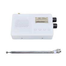 (As show, One size) 1.8in Mini Full Band Receiver TEF6686 NXP Chip Portable Wideband FM LW MW SW Receiver DC 5V