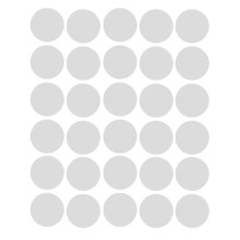 (As show, One size) 30Pcs Round NFC Card Tag Rewritable Waterproof Chip 25mm 1in 504 Bytes Memory NFC Label for Amiibo