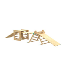 TP Active-Tots Pikler Style Climbing Triangle, Cube & Three Slides – FSC Certified Wood (162US3)