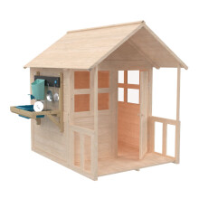 Buttercup Cottage Wooden Playhouse with Floor, Verandah and Mud Kitchen - FSC certified