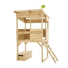 TP Treetops Wooden Tower Playhouse with Toy Box - FSC certified