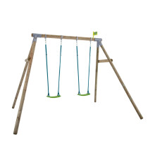 TP Knightswood Double Wooden Swing Set
