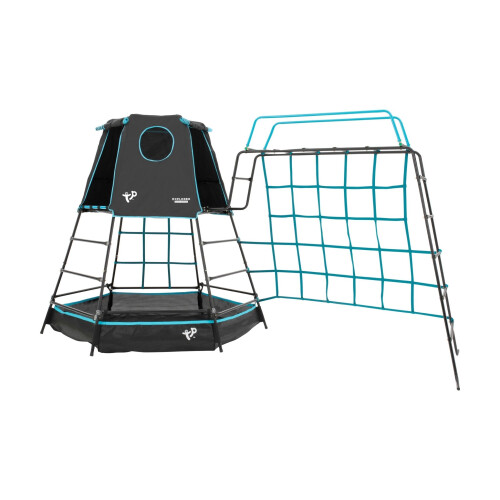 TP Explorer Metal Climbing Frame Set with Monkey Bridge Black Edition 2