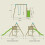 TP Kite Wooden Double Swing Set with 8ft Slide 8
