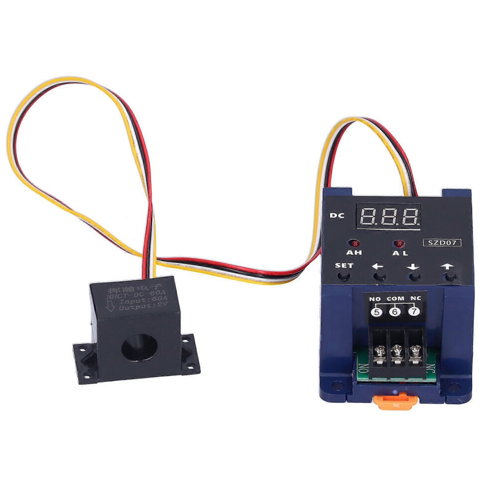 (As Show, One Size) Digital Display Ammeter Current Sensing Switch With Overload Protection Szd07 Dc8-35V 6909775991923