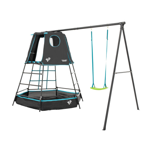 TP Explorer Metal Climbing Frame Set & Swing Black Edition 1