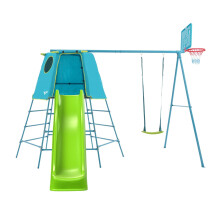 TP Explorer Metal Climbing Frame Set with Ripple Slide & Basketball Hoop