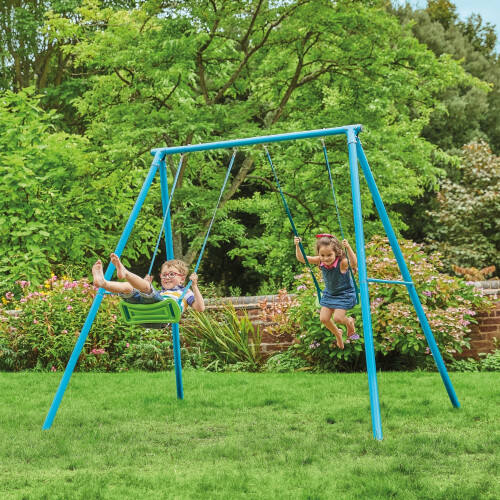 TP Deluxe Double Metal Swing Set 2