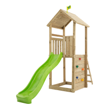 TP Skywood Wooden Tower Climbing Frame with Ripple Slide - FSC certified